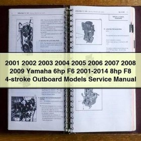 2001 2002 2003 2004 2005 2006 2007 2008 2009 Yamaha 6hp F6 2001-2014 8hp F8 4-stroke Outboard Models Manual de servicio y reparación