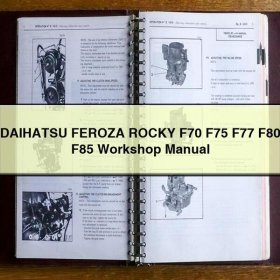 Manual de taller Daihatsu Feroza Rocky F70 F75 F77 F80 F85