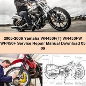 2005-2006 Yamaha WR450F(T) WR450FW WR450F Manual de servicio y reparación 05 06