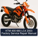 KTM 400 660 LC4 2003 Factory Service Repair Manual