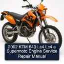 2002 KTM 640 Lc4 Lc4 e Supermoto Engine Service Repair Manual