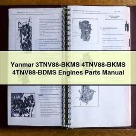 Manual de Piezas de Motores Yanmar 3TNV88-BKMS, 4TNV88-BKMS, 4TNV88-BDMS