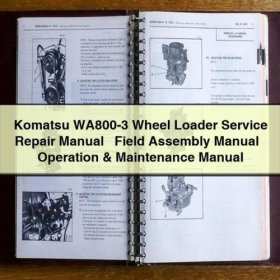 Manuales de Servicio y Reparación de la Cargadora de Ruedas KOMATSU WA800-3