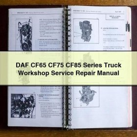 DAF CF65 CF75 CF85 Series Truck Workshop Manual de servicio y reparación