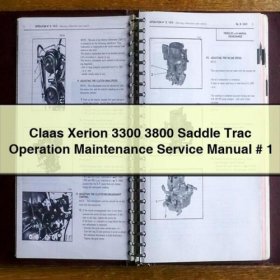 Manual de Operación y Mantenimiento Claas Xerion 3300 3800 Saddle Trac (PDF)