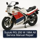 Suzuki RG 250 W 1984 All Service Manual Repair