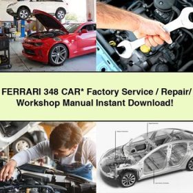 FERRARI 348 CAR Factory Service/Repair/ Workshop Manual