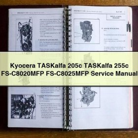 Kyocera TASKalfa 205c TASKalfa 255c FS-C8020MFP FS-C8025MFP Manual de servicio y reparación