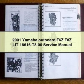 2001 Yamaha outboard F6Z F8Z LIT-18616-T8-00 Manual de servicio y reparación