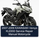 2007-2009 KAWASAKI Versys KLE650 Service Repair Manual Motorcycle