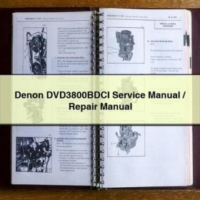 Manual de Servicio / Reparación Denon DVD3800BDCI (PDF)