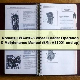 KOMATSU WA450-3 Wheel Loader Operation & Maintenance Manual (S/N: A31001 and up) PDF Download