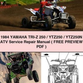 1984 Yamaha TRI-Z 250 / YTZ250 / YTZ250N ATV Manual de servicio y reparación ( FREE PREVIEW PDF ) Download