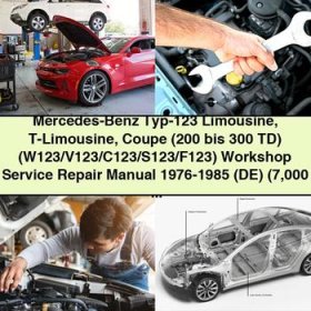 Mercedes-Benz Typ-123 Limousine T-Limousine Coupe (200 bis 300 TD) (W123/V123/C123/S123/F123) Workshop Manual de servicio y reparación 1976-1985 (DE)