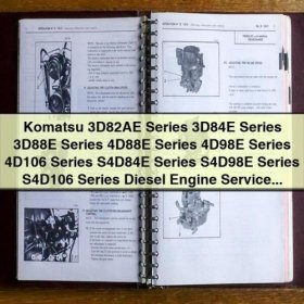 KOMATSU 3D82AE Series 3D84E Series 3D88E Series 4D88E Series 4D98E Series 4D106 Series S4D84E Series S4D98E Series S4D106 Series DIESEL Engine Manual de servicio y reparación PDF Download