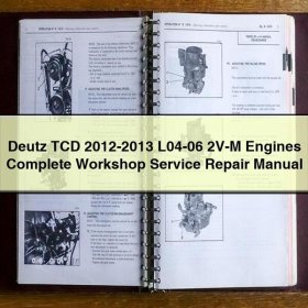 Manual de Reparación y Servicio del Motor Deutz TCD 2012-2013 L04-06 2V-M