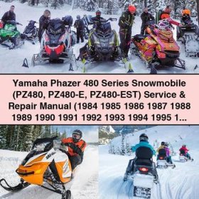 Yamaha Phazer 480 Series Snowmobile (PZ480 PZ480-E PZ480-EST) Manual de servicio y reparación (1984 1985 1986 1987 1988 1989 1990 1991 1992 1993 1994 1995 1996 1997 1998 1999)-PDF