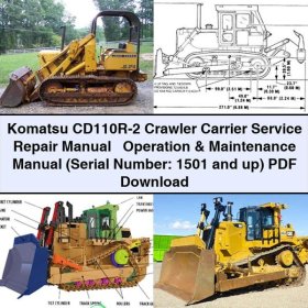 Manual de Reparación, Operación y Mantenimiento Komatsu CD110R-2 (Número de Serie: 1501 y superiores)