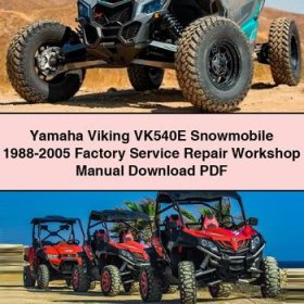 Yamaha Viking VK540E Snowmobile 1988-2005 Factory Service Repair Workshop Manual