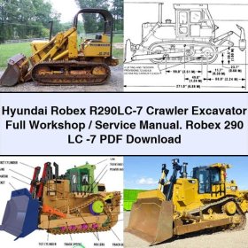 Hyundai Robex R290LC-7 Crawler Excavator Full Workshop/Manual de servicio y reparación. Robex 290 LC -7
