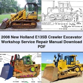 2008 New Holland E135B Crawler Excavator Workshop Manual de servicio y reparación
