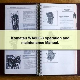 Manual de Operación y Mantenimiento Komatsu WA800-3