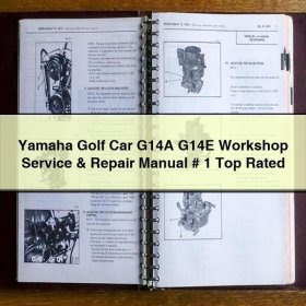 Yamaha Golf Car G14A G14E Workshop Manual de servicio y reparación # 1 Top Rated