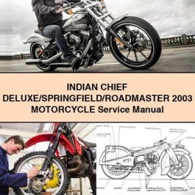 INDIAN CHIEF DELUXE/SPRINGField/RoadMaster 2003 Motorcycle Manual de servicio y reparación