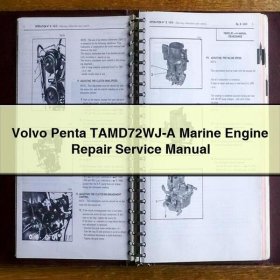 Volvo Penta TAMD72WJ-A Marine Engine Manual de servicio y reparación
