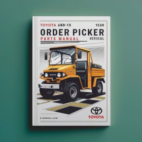 Manual de Partes Toyota 6BPU15 Order Picker