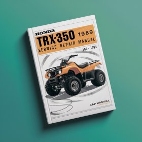 Honda Trx350 Atv 1986-1989 Manual de servicio y reparación
