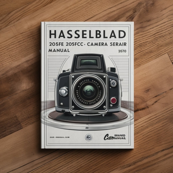 Hasselblad 203FE 205FCC and 205TCC camera Manual de servicio y reparación