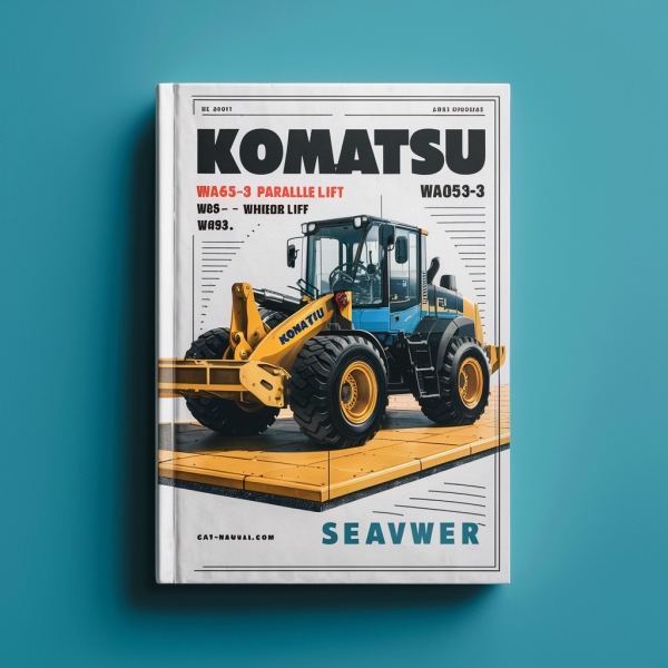 Komatsu WA65-3 WA65-3 Parallel Lift WA75-3 WA85-3 WA90-3 WA95-3 Wheel Loader Manual de servicio y reparación