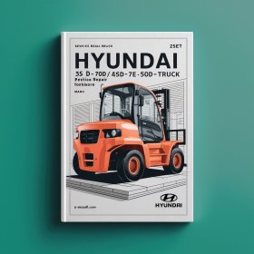 Manual de Servicio y Reparación de Montacargas Hyundai 35D-7E, 40D-7E, 45D-7E, 50D-7AE