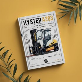 Manual de Servicio y Reparación de la Carretilla Elevadora Hyster A203 (A1.00XL A1.25XL A1.50XL Europa)