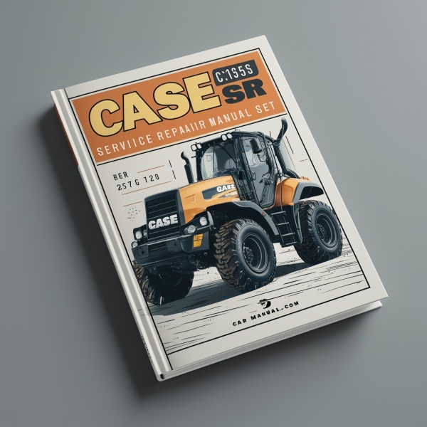 CASE CX135SR Crawler Excavator Manual de servicio y reparación SET