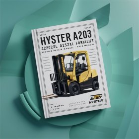 Manual de Servicio y Repuestos para Carretillas Elevadoras Eléctricas Hyster A203 (A20XL, A25XL, A30XL)