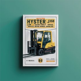 Manual de Servicio y Repuestos para Montacargas Eléctricos Hyster J25B, J35B y J30BS (B160)