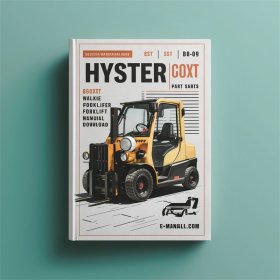 Manual de Servicio y Repuestos para Carretillas Elevadoras Hyster B60XT, C60XT, B80XT, C80XT (Walkie/Rider) - B199