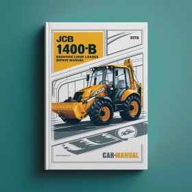 Jcb 1400b 1400 Backhoe Loader Excavator Workshop Manual de servicio y reparación