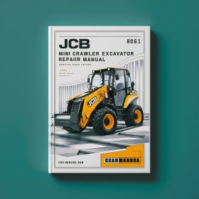 JCB 8061 Mini Crawler Excavator Manual de servicio y reparación