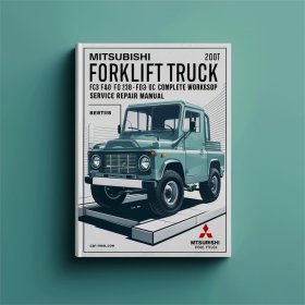 Manual de Reparación y Servicio de Taller Completo para Carretillas Elevadoras Mitsubishi FG35 FG40 FD35 FD40 FD45 FD50 FD50C