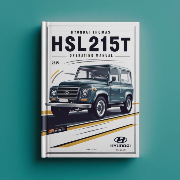 Hyundai THOMAS HSL215T HSL240T Operating Manual