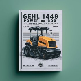 Gehl 1438 1448 Power Box Self-Propelled Paver Illustrated Master Parts List Manual (Serial Numbers 18100 and Before)