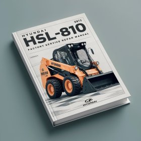 Hyundai HSL810 Skid Steer Loader Factory Manual de servicio y reparación