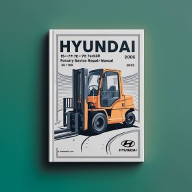 Manual de Servicio y Reparación de Carretillas Elevadoras Hyundai 15D-7E, 18D-7E, 20DA-7E