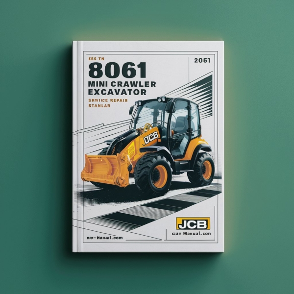 JCB 8061 Mini Crawler Excavator Manual de servicio y reparación