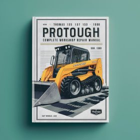 Thomas 135 137 153 1300 ProTough Skid Steer Loader Manual completo de servicio y reparación del taller