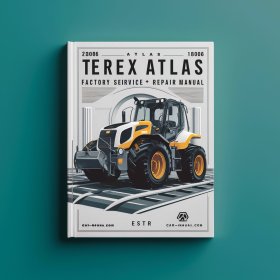 Terex Atlas 1704 1804 Excavator Factory Manual de servicio y reparación