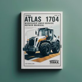 Terex Atlas 1704 Excavator Workshop Manual de servicio y reparación